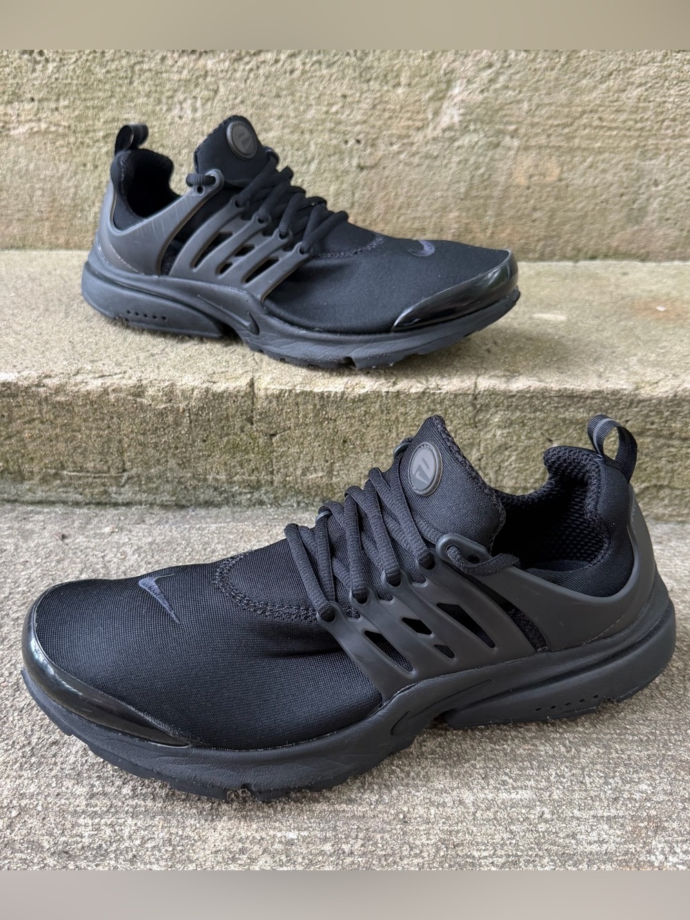 Nike Air Presto Triple Black Shiny Toe Men’s Athletic Shoes Size 11 CT3550-003